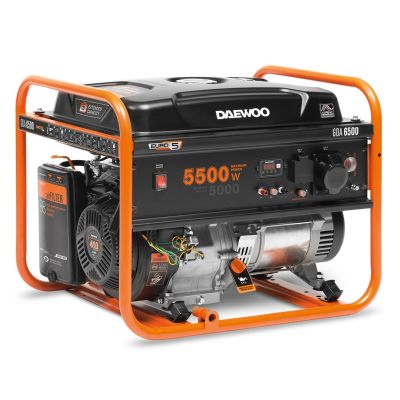 Daewoo GDA 6500 Generator 5000 W 30 l Petrol Orange, Black