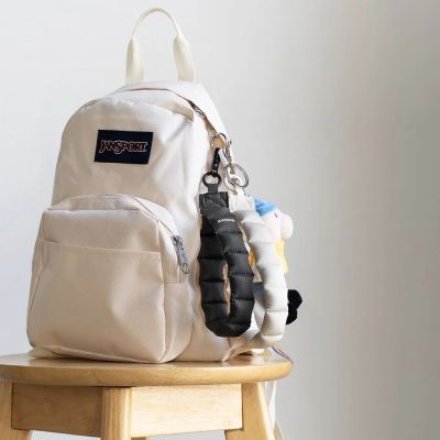 6. Ringke Holder & Puffer Hand Strap Phone Lanyard - Black