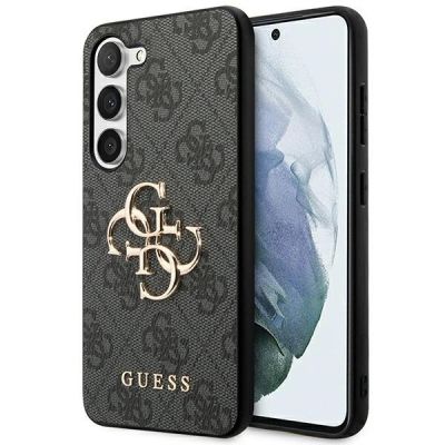 Guess 4G Big Metal Logo Case for Samsung Galaxy S24+ - Black