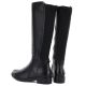 5. Women's leather boots with elastic upper, black Cambell JE19489