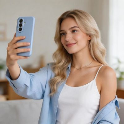 8. Tech-Protect Silicone MagSafe Case for Samsung Galaxy S26 - Blue