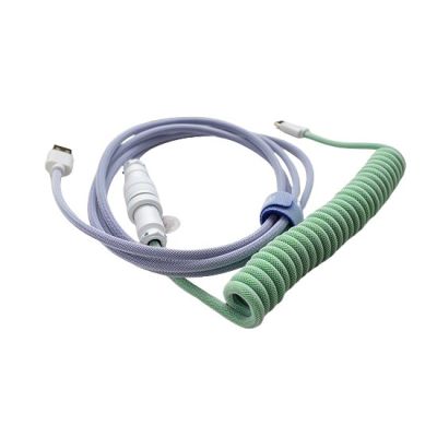 Ducky Premicord USB Cable 1.8m USB A USB C Blue, Green