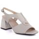 2. Women's beige high heel sandals Vinceza 26-62286