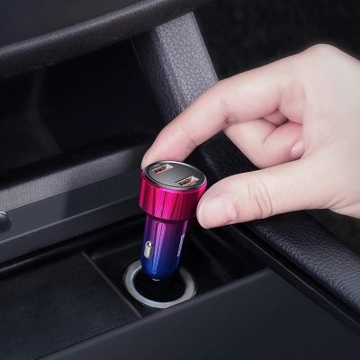 11. Baseus Magic Series PPS CCMLC20C-01 car charger 45W USB-C PD / USB-A QC - black