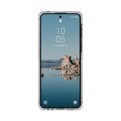 4. UAG Plyo Pro case with magnetic module for Samsung Galaxy Flip 5 - transparent-gray