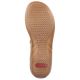 13. Comfortable Rieker W RKR681 beige flip-flops