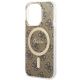 5. Guess IML 4G MagSafe case for iPhone 15 Pro - brown