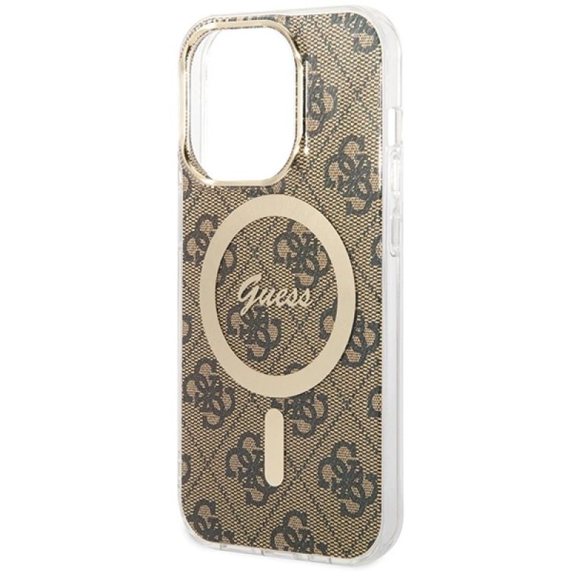 5. Guess IML 4G MagSafe case for iPhone 15 Pro - brown