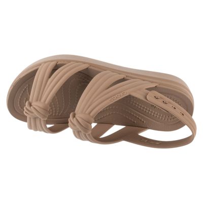 3. Crocs Brooklyn Knot Low Wedge Sandal 212864-2Q9 Brown 36/37
