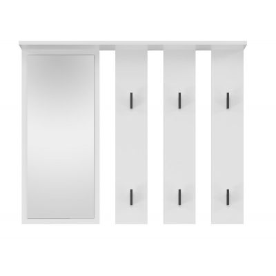 2. Coat rack + mirror PARMA 100x15xH.81.5 white