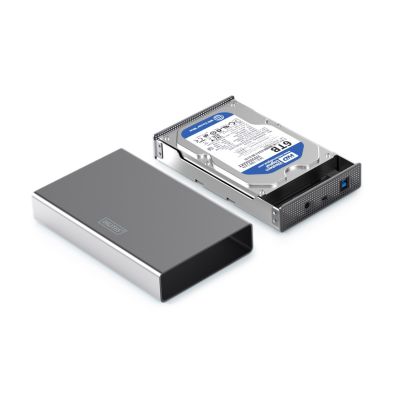 7. Digitus USB 3.0 Hard Drive Enclosure, 3.5", SATA, 16 TB, Aluminum