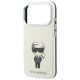 7. Karl Lagerfeld Smooth Ikonik Sketch MagSafe Case for iPhone 18 Pro / 17 Pro - Beige