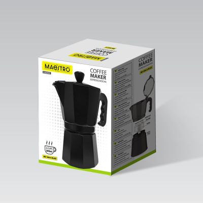 10. MR-1666-6-BLACK MAESTRO 6-cup coffee maker