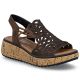 Rieker V1765-24 women's brown wedge sandals