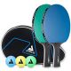 JOOLA COLORATO DUO TABLE TENNIS SET WITH 2 BATS, 3 BALLS AND CASE