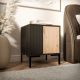 3. MERCI bedside table 2 pcs 44x40x52.5 black/artisan oak