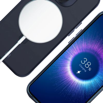 16. 3mk Smoke Case Mag&Stand for Apple iPhone 15 pro max - black