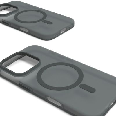 3. Puro Daylight MagSafe Silicone Case for iPhone 16 Pro Max - Black