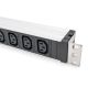 9. Digitus Power strip with aluminum profile, 9 sockets, IEC C14 input