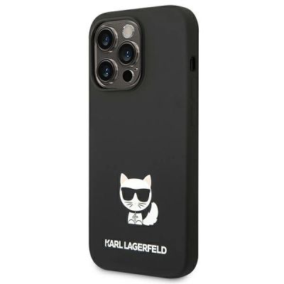 2. Karl Lagerfeld KLHCP14XSLCTBK iPhone 14 Pro Max 6.7 "hardcase black / black Silicone Choupette Body
