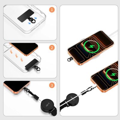 5. Tech-Protect UrbanLoop Anti-Theft Phone Holder with Retractable Lanyard - Black