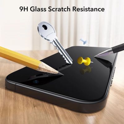 7. ESR UltraFit Tempered Glass 2-pack for iPhone 17 Pro Max - transparent