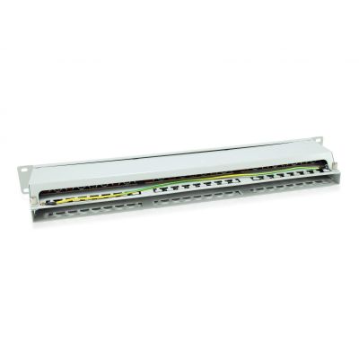 2. Patch Panel RJ-45 x 48, STP, Rack-Mount, CAT 6, Light Gray, 1U, 48.3 cm (19") (326349)
