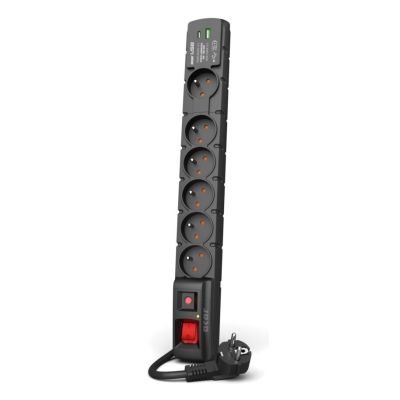 ACAR S6 USB A+C Power Strip 5M 6X 230V PL PD 3.0 QC Black
