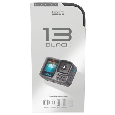 8. GoPro HERO13 Extended Power Bundle Sports Camera 27.6MP 5.3K Ultra HD CMOS 25.4/1.9mm (1/1.9") Wi-Fi 157g