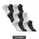 2. Jack&Jones Unisex socks 12 pack 12260511 BLK/WHT