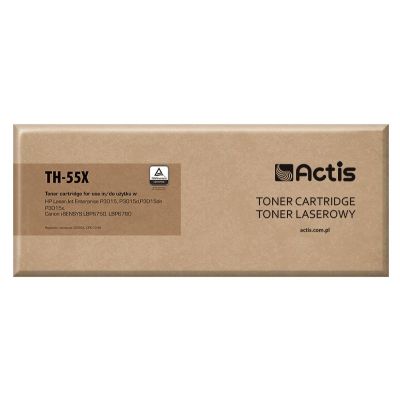 Actis TH-55X Toner (replaces HP 55X CE255X, Canon CRG-724H; Standard; 12,500 pages; black)