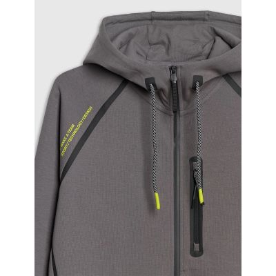 5. Men's zip-up hooded sweatshirt 4F 4FRAW25TSWSM2456-23S