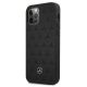 2. Mercedes Leather Stars Pattern Case for iPhone 12 Pro Max - Black