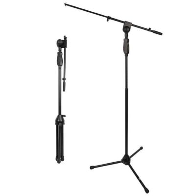 V-TONE DELUXE M1 self-locking, angled microphone stand