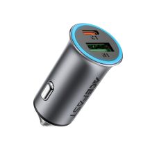 Acefast B16 95W USB-A + USB-C Car Charger - Gray