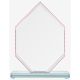 5. Glass trophy with a broken base