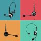 3. GEQUDIO WA9007 Headphones/Headset Wired Headband Office/Call Center Black