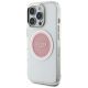 2. Guess IML Metal Colored Circle Classic Logo MagSafe iPhone 16 Pro Case - Pink