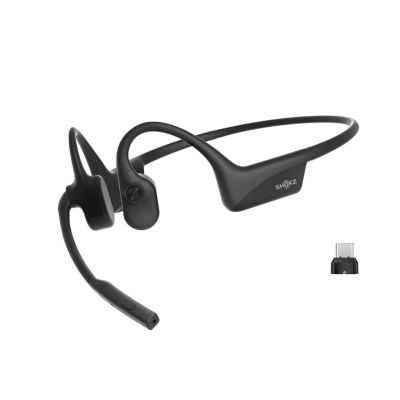 17. Shokz OpenComm2 USB-C Wireless Bone Conduction Headphones Black