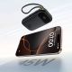 7. Baseus EnerFill FC31 QPow3 10000mAh 45W Power Bank with Digital Display with 2 Built-in USB-C Cables - Black