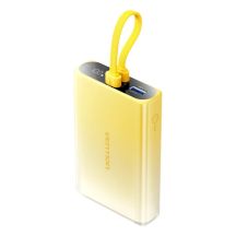 Vention Powerbank 10000 mAh USB-C + Lightning + USB-A 22.5W with LED Display Yellow
