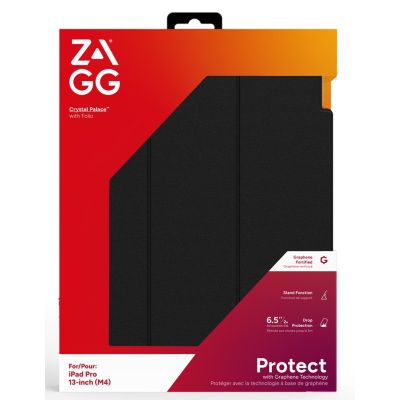 4. ZAGG Crystal Palace Folio case for iPad Pro 13" M4 (clear)
