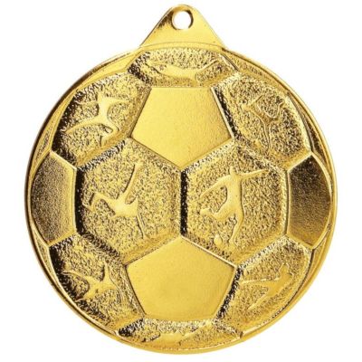 STEEL MEDAL FOOTBALL FI 50 MMC8850/G - GOLD