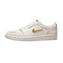 Air Jordan 1 Low Method of Make Wmns “White/Metallic Gold” women's sports shoes - FN5032-100