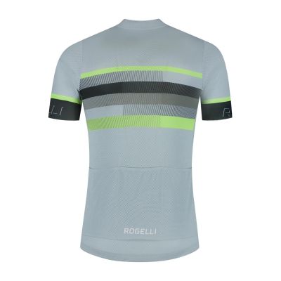 3. Rogelli HERO II cycling jersey, grey-lime 4XL