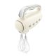 22. Smeg HMF01CREU hand mixer in cream with a retro 1950s style.