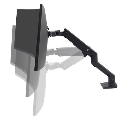 3. Ergotron HX DESK MONITOR ARM/WITH HD PIVOT MATTE BLACK