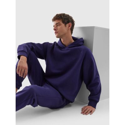 5. Unisex open-front hooded sweatshirt 4F 4FWAW24TSWSU1314-30S