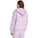 9. Women's adidas Essentials 3-Stripes Full-Zip Fleece Hoodie Purple JY3080