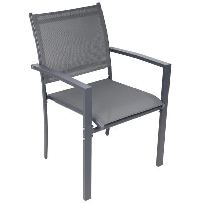 11. GARDEN CHAIR 57X57X88CM TEXTLINE SET OF 2